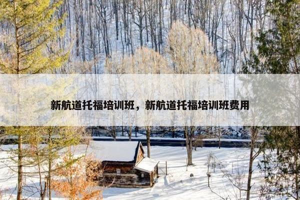 新航道托福培训班，新航道托福培训班费用
