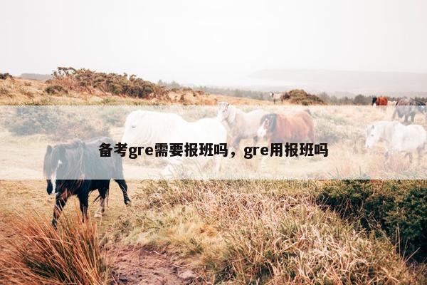 备考gre需要报班吗，gre用报班吗