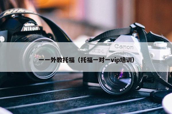 一一外教托福（托福一对一vip培训）