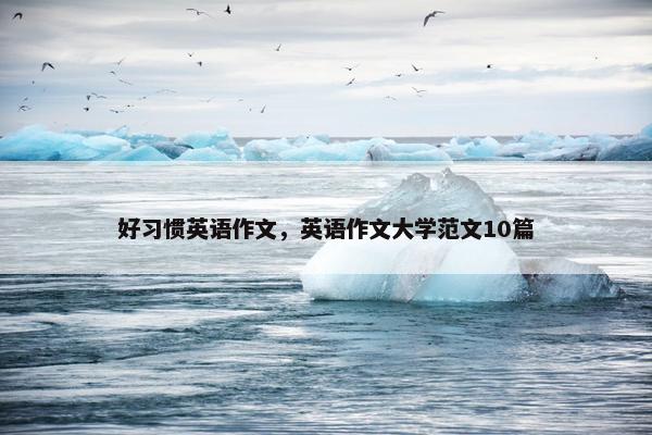 好习惯英语作文，英语作文大学范文10篇