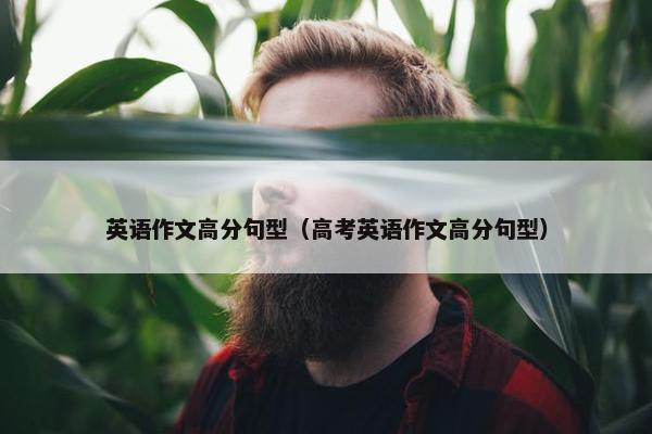 英语作文高分句型（高考英语作文高分句型）