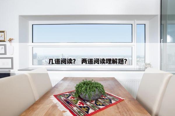 几道阅读？ 两道阅读理解题？