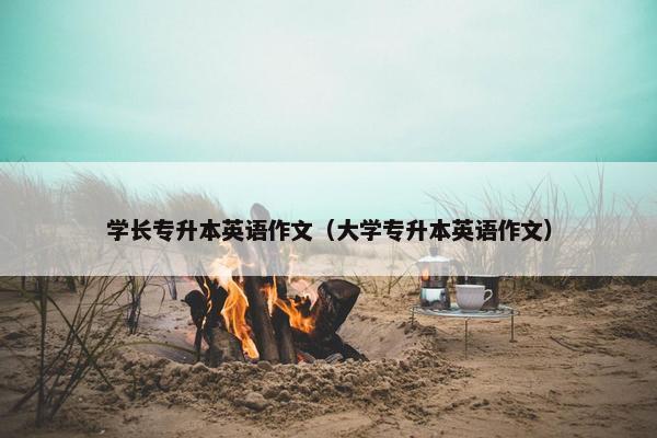 学长专升本英语作文（大学专升本英语作文）