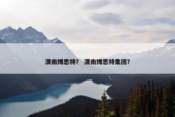 渭南博思特？ 渭南博思特集团？