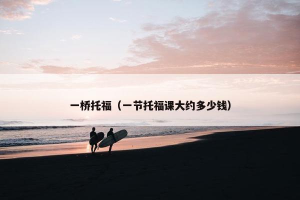 一桥托福（一节托福课大约多少钱）
