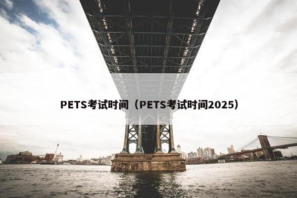 PETS考试时间（PETS考试时间2025）