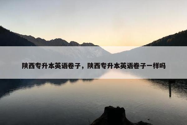 陕西专升本英语卷子，陕西专升本英语卷子一样吗