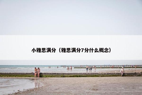 小雅思满分（雅思满分7分什么概念）