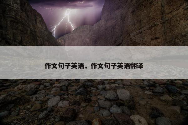 作文句子英语，作文句子英语翻译