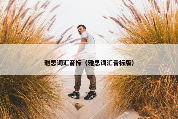 雅思词汇音标（雅思词汇音标版）