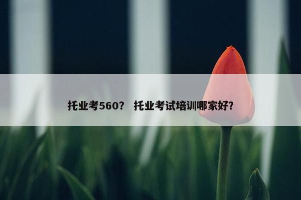 托业考560？ 托业考试培训哪家好？