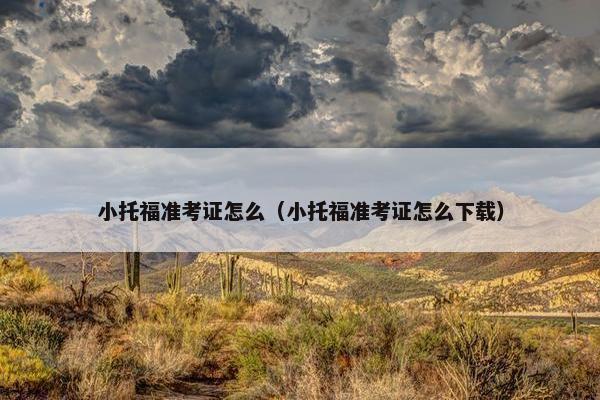 小托福准考证怎么（小托福准考证怎么下载）