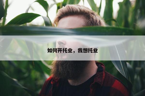 如何开托业，我想托业