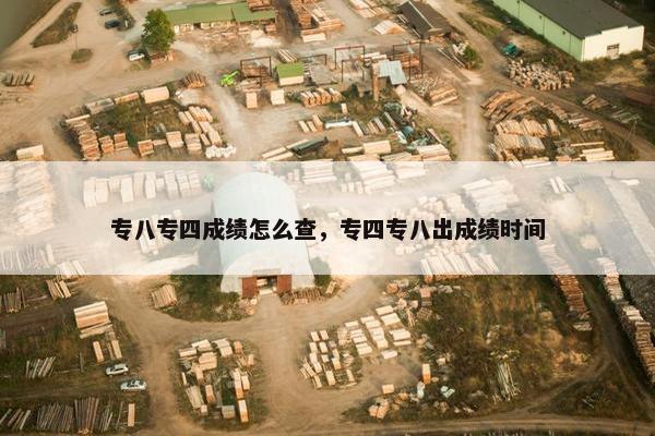 专八专四成绩怎么查，专四专八出成绩时间