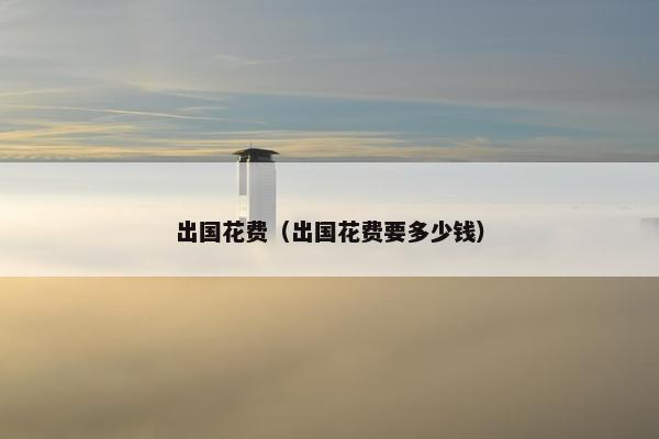 出国花费（出国花费要多少钱）