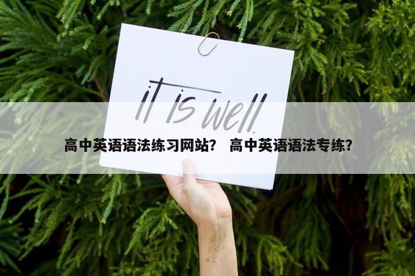 高中英语语法练习网站？ 高中英语语法专练？
