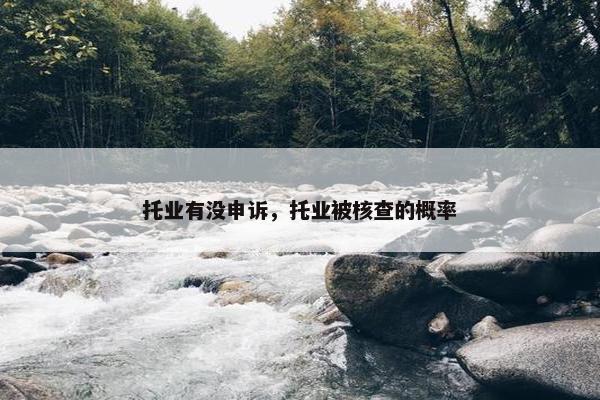 托业有没申诉，托业被核查的概率