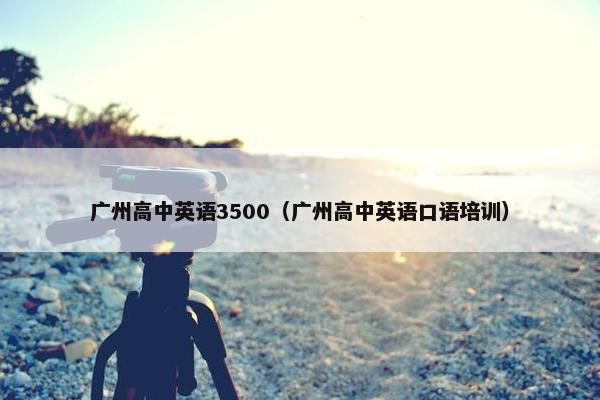 广州高中英语3500（广州高中英语口语培训）
