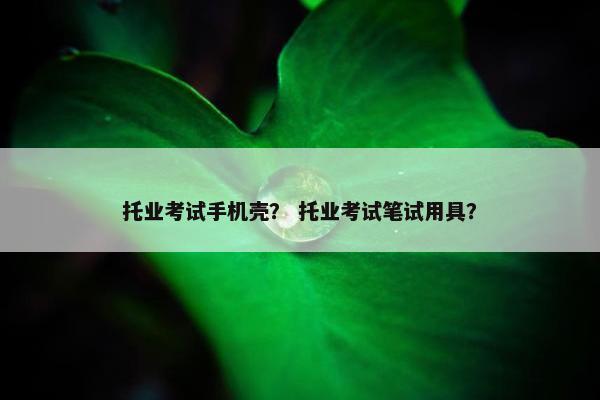 托业考试手机壳？ 托业考试笔试用具？