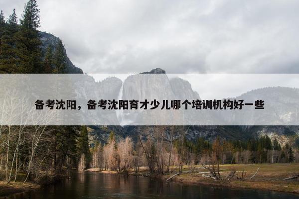 备考沈阳，备考沈阳育才少儿哪个培训机构好一些