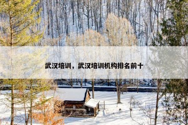武汉培训，武汉培训机构排名前十