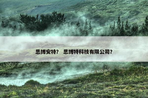 思博安特？ 思博特科技有限公司？