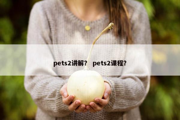 pets2讲解？ pets2课程？