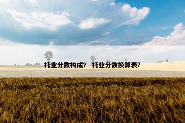 托业分数构成？ 托业分数换算表？