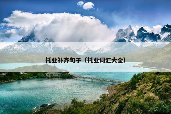 托业补齐句子（托业词汇大全）