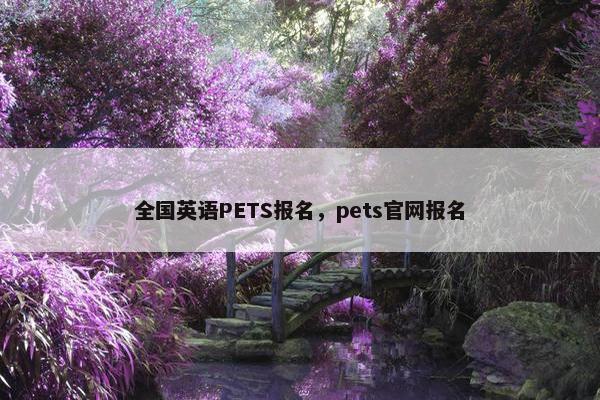 全国英语PETS报名，pets官网报名