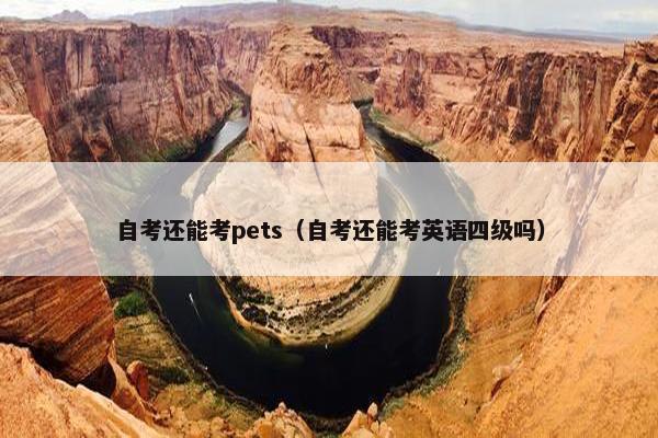 自考还能考pets（自考还能考英语四级吗）