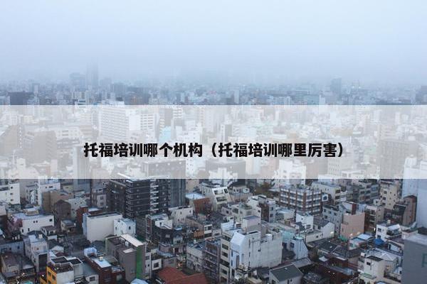 托福培训哪个机构（托福培训哪里厉害）