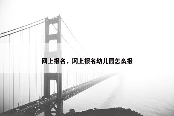 网上报名，网上报名幼儿园怎么报