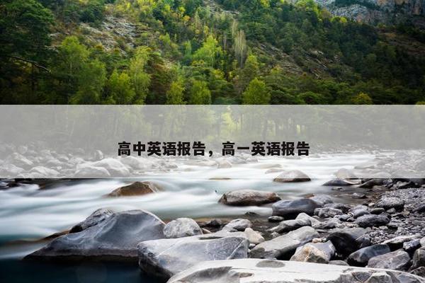 高中英语报告，高一英语报告