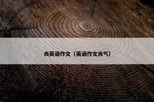 丧英语作文（英语作文丧气）