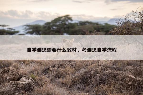 自学雅思需要什么教材，考雅思自学流程