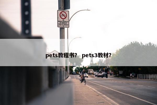 pets教程书？ pets3教材？