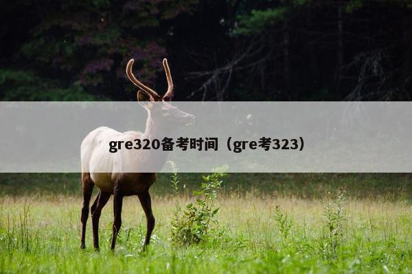 gre320备考时间（gre考323）