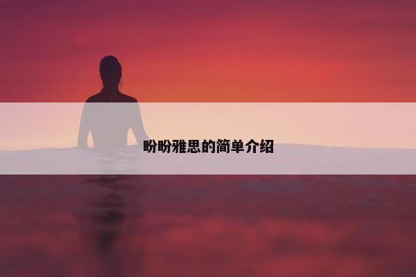 盼盼雅思的简单介绍