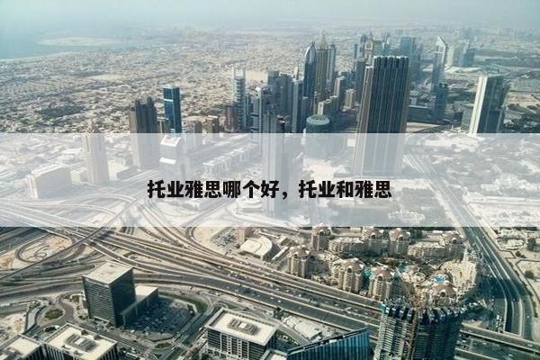 托业雅思哪个好，托业和雅思