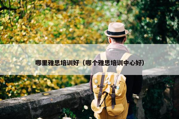 哪里雅思培训好（哪个雅思培训中心好）