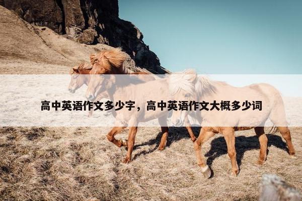 高中英语作文多少字，高中英语作文大概多少词