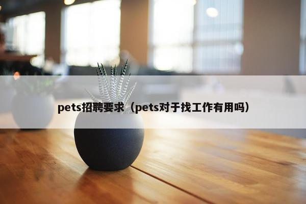 pets招聘要求（pets对于找工作有用吗）