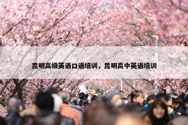 昆明高级英语口语培训，昆明高中英语培训