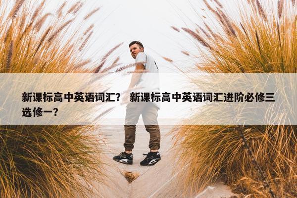 新课标高中英语词汇？ 新课标高中英语词汇进阶必修三选修一？