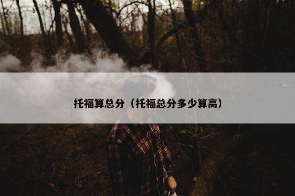 托福算总分（托福总分多少算高）