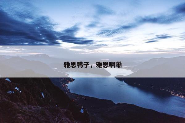 雅思鸭子，雅思啊嘞