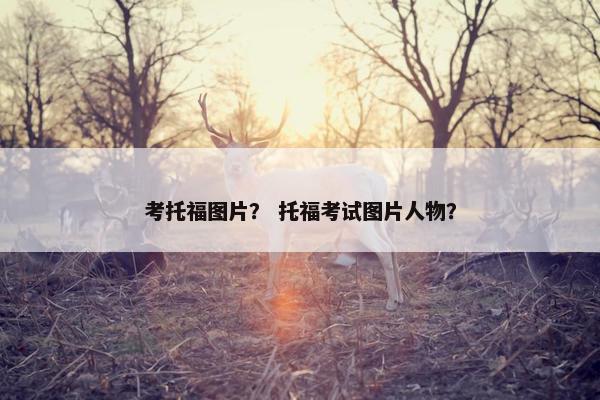 考托福图片？ 托福考试图片人物？