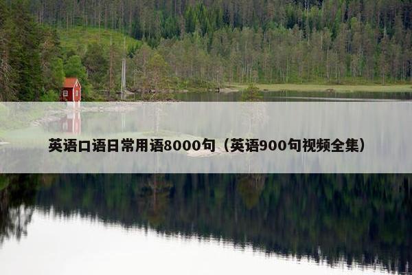 英语口语日常用语8000句（英语900句视频全集）