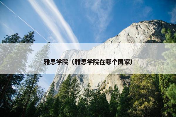 雅思学院（雅思学院在哪个国家）